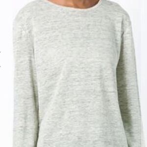 T Alexander Wang Mint Green Linen Silk Tee